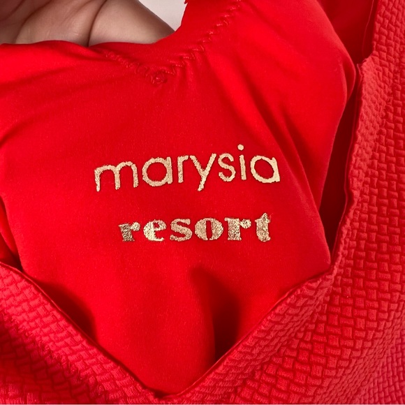 Marysia Antibes Scallop Red Swim Dress Cover Up Size Small Luxury Resort Wear - Picture 7 of 13